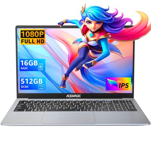 ACEMAGIC Ordenador Portatil 15,6 Pulgadas Portátil N95 Computadora Portatil 16GB DDR4 512GB SSD Expansión 2TB Laptop (hasta 3,4 GHz)