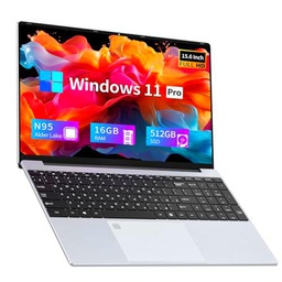 Wexultor PC Portátil 15,6", Ordenador Portátil 16GB DDR4 512GB SSD