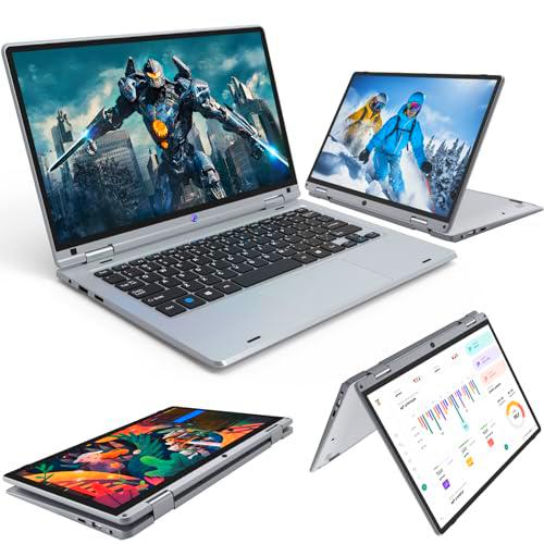 Ordenador Portátil 16 GB RAM + 256 GB SSD, Windows 11 Pro Pantalla táctil de 12"