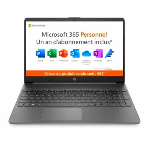 HP Laptop 15s-fq0024nf 15,6" Intel Celeron N4120 4 GB RAM 128 GB SSD Azerty Francés
