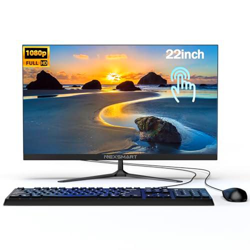 PC Todo en Uno Intuitivo con Pantalla Multitáctil Todo en Uno Pantalla de Escritorio Full HD IPS de 22" con Celeron N5095