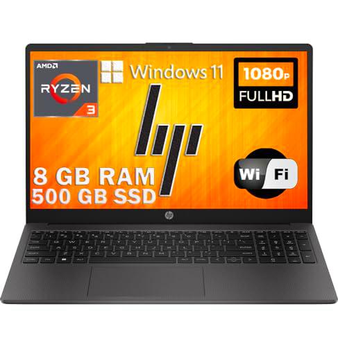 HP 255 G10 portátil portátil Ram 8GB Ddr4, SSD Nvme 512GB,Pantalla Full HD 15.6&quot;,Cpu Amd Ryzen 3 7320U