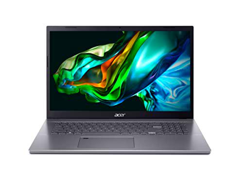 Acer Aspire 5 (A517-53-710X) Ordenador portátil de 17,3" FHD Pantalla Intel Core i7-12650H 16GB RAM 512GB SSD Intel UHD Gráfico Windows 11 QWERTZ Teclado Gris