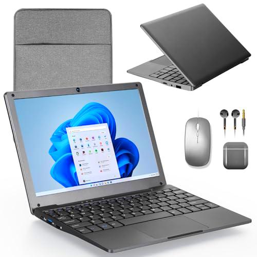 Ordenador portátil Windows 11, 8GB RAM 128GB ROM, Intel Celeron Quad-Core Processors