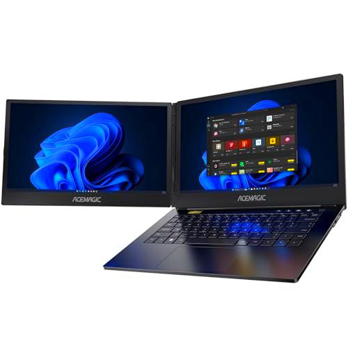 ACEMAGIC X1 Doble pantalla para PC portátil, Intel Core i7-1255U 12Th