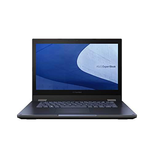 ASUS ExpertBook B2 Flip Convertible Laptop | 14&quot; FHD Pantalla IPS antirreflejos | Intel Core i7-1260P | 16GB RAM | 512GB SSD | Intel UHD Graphics | Windows 11 Pro | Teclado QWERTZ | Negro