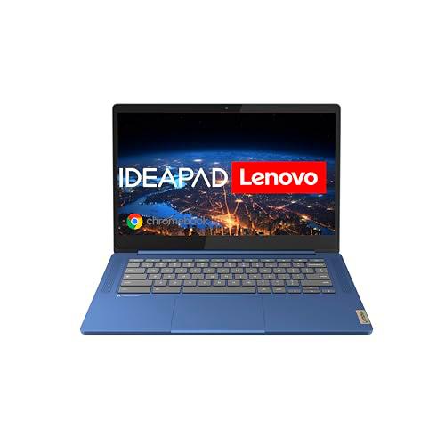 Lenovo Chromebook IdeaPad Slim 3, pantalla Full HD de 14"| MediaTek Kompanio 520 | 4GB RAM | 64GB SSD | Gráficos ARM Mali-G52 | Chrome OS | QWERTZ | azul