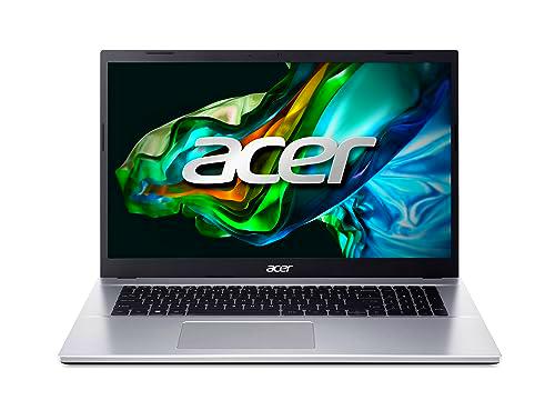 Acer Aspire 3 (A317-54-32WN) Laptop 17.3" FHD Display Intel Core i3-1215U 8 GB RAM 512 GB SSD Plata Intel UHD Graphics Windows 11 QWERTZ Teclado
