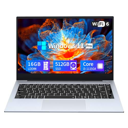 Ordenador Portátil de metal, Core i3-1115G4 CPU 16 GB RAM 512 GB SSD