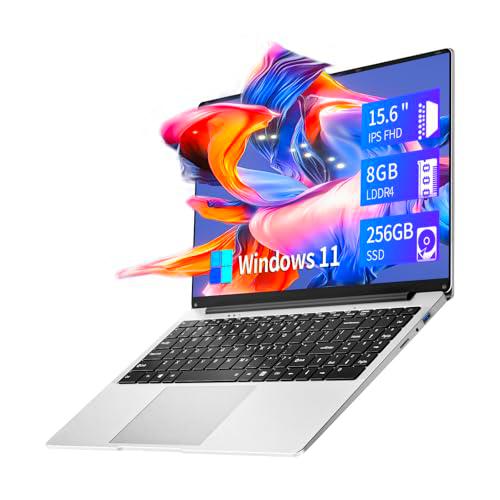 Ordenador portátil15,6" PC Portátil Celeron N4000 CPU 8GB RAM LPDDR4 256GB SSD